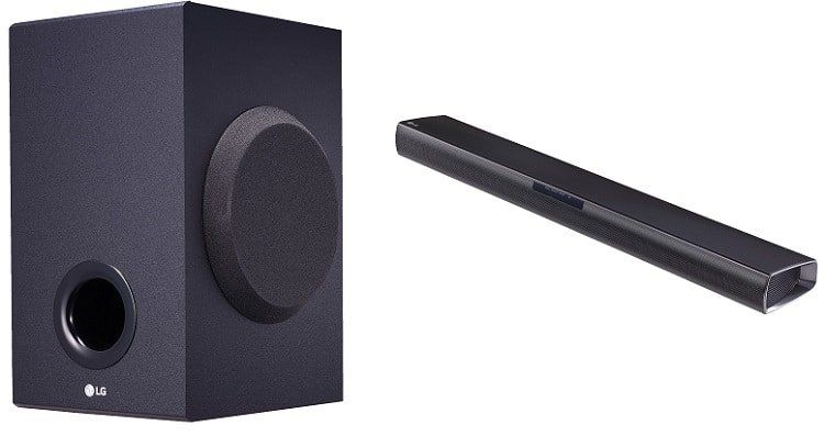 LG SJ2 Soundbar   2.1 System mit externem Subwoofer ab 71,10€ (statt 83€)