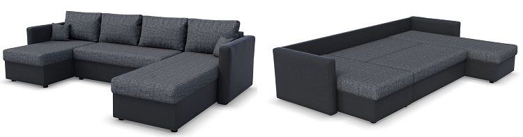 VICCO XXL Sofa mit Schlaffunktion für 539,90€ (statt 590€)