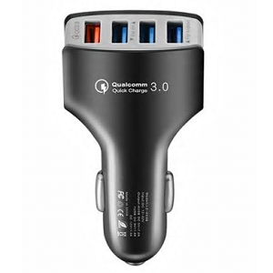 USB Ladegerät für Autos mit 4 Ports und QC 3.0 für 2,79€