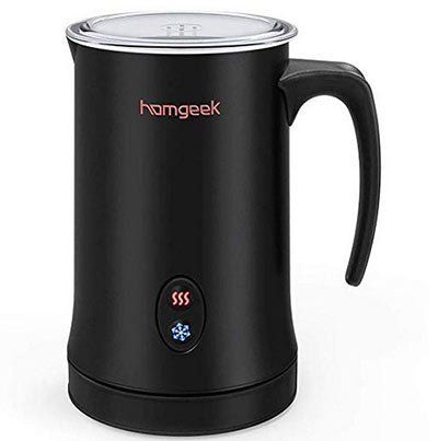 Homgeek   elektrischer Milchaufschäumer mit 500W & 300ml für 29,99€ (statt 53€)