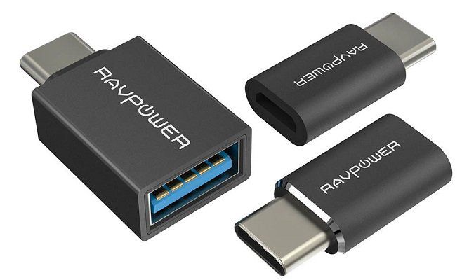 RAVPower USB C Adapter Set (RP PC007(B)) mit 3 Adaptern für 4,99€