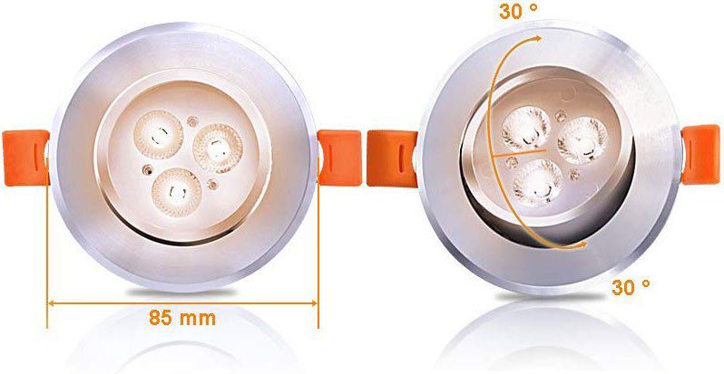 30% Rabatt auf diverse LED Spotleuchten im 6er oder 12er Pack von Hengda ab 7,69€   Prime