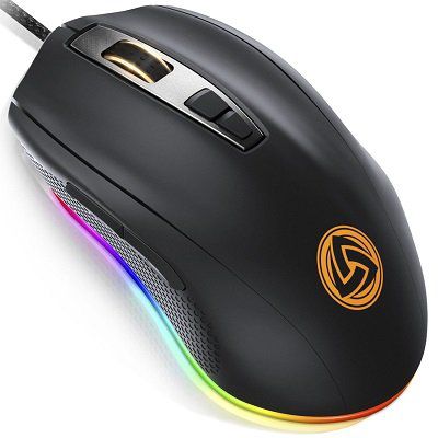 LUDOS FLAMMA Gamingmaus mit 10.000 dpi und RGB Beleuchtung für 20,93€ (statt 30€)