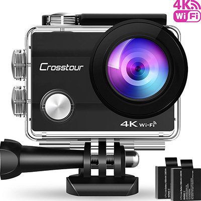 Crosstour CT8000   4K ActionCam mit 170° Weitwinkel & viel Zubehör für 36,99€ (statt 60€)