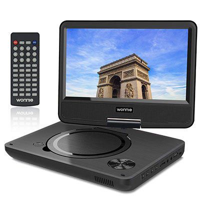 WONNIE 9.5″ tragbarer DVD Player mit schwenkbaren Bildschirm für 19,99€ (statt 40€)