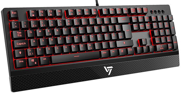 VicTsing   mechan. Tastatur mit Hintergrundbeleuchtung für 21,99€ (statt 40€)