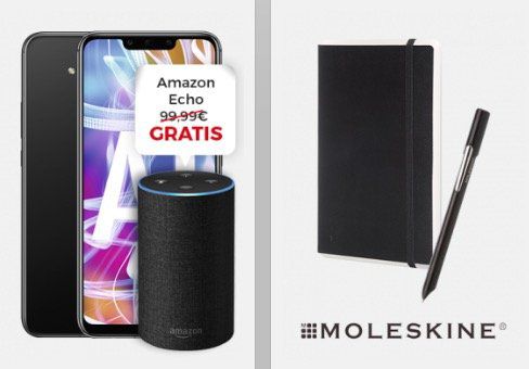 Knaller! Huawei Mate 20 lite inkl. Amazon Echo und Huawei Moleskine Smart Writing Set für 1€ + Vodafone Allnet Flat mit 5GB *Highspeed* für 24,05€ mtl.