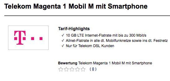 Für Telekom DSL Kunden: Telekom Magenta 1 Mobil M mit 10GB LTE für 45€ mtl. + Top Smartphones ab 1€ (iPhone 8, Galaxy S9, P20 Pro uvm.)