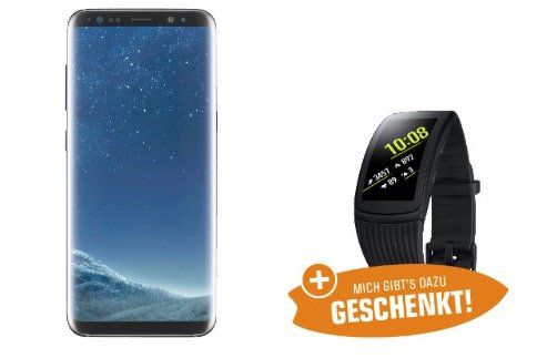 Samsung Galaxy S8 + Samsung Gear Fit 2 Pro Watch für 499€ (Wert 575€)