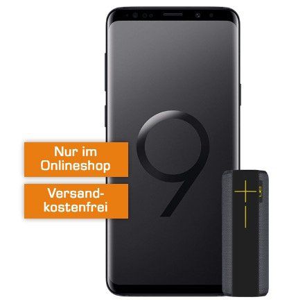 Samsung Galaxy S9 + UE Megaboom für 49€ + Telekom Allnet Flat mit 1GB für 19,99€ mtl.