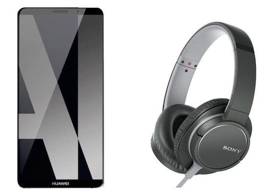 Huawei Mate 10 Pro 128GB Smartphone + Sony MDR ZX770APB Over ear Kopfhörer für 402,99€ (statt 465€)