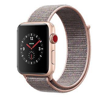 Apple Watch Series 3 42mm GPS + Cellular mit Sport Loop in Gold/Sandrosa für 299€ (statt 339€)