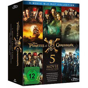 Pirates of the Caribbean 1 – 5 als Blu-ray für 27,48€ (statt 35€)