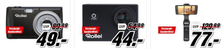 Media Markt Foto Late Night: günstige Kameras und Zubehör   z.B. ROLLEI 22641 Traveler Gimbal für 77€ (statt 88€)