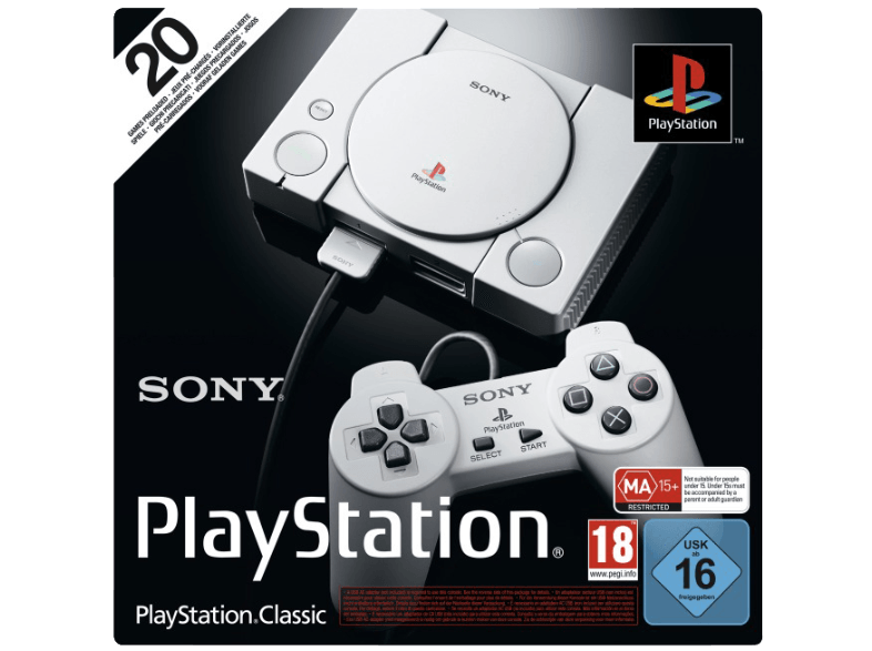 Playstation Classic mit 20 vorinstallierten Spielen für 39,99€ (statt 46€)