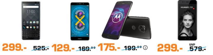 Saturn: Nacht der Smartphones   z.B. MOTOROLA MOTO Z2 FORCE 64 GB 5.5 Zoll für 249€ (statt 289€)