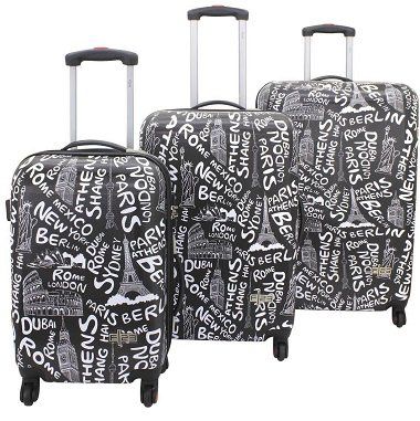 F23 Hartschalen Trolley Set Tourist mit 4 Rollen, verschiedenen Farben für 69,90€ (statt 230€)