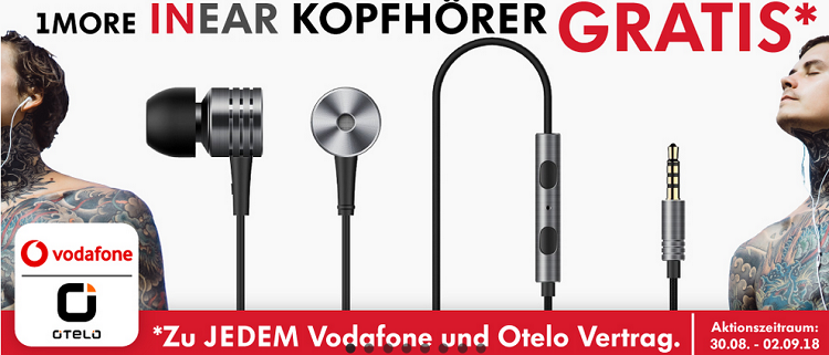 Vodafone Smart L+ mit 5 GB LTE für 36,99€ + 1MORE In Ear Kopfhörer und verschiedene Smartphones ab 4,95€