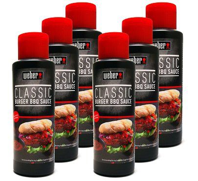 6 x Original Weber Classic Burger BBQ Sauce 300ml für 8,88€ (statt 12€)