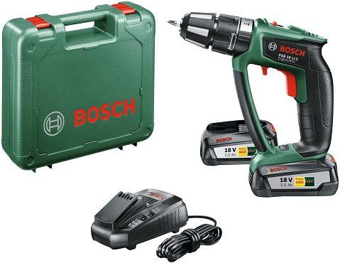 Bosch PSB 18 LI 2 Ergonomic mit 2 x 2,5Ah Akku für 166€ (statt 194€)