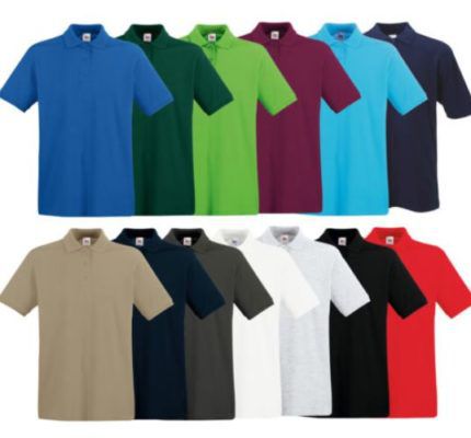 Fruit of the Loom Premium Herren Poloshirts im 4er Pack für 27,99€