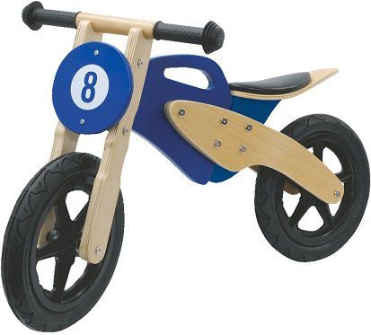 JAMARA Laufrad Holz Roller in blau für 45€ (statt 65€)