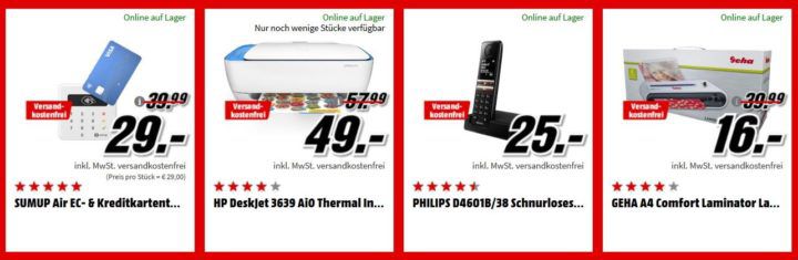 Media Markt Büro Tiefpreis Woche: heute viele Haustelefone   z.B. PHILIPS D4601B/38 Schnurloses Telefon für 25€ (statt 32€)