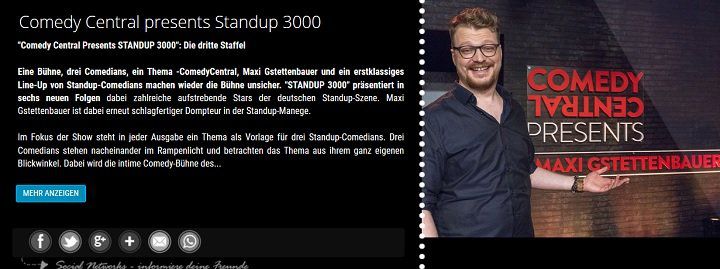 Freikarten für „Comedy Central presents Standup 3000“ im März