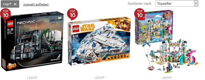 OTTO mit 20% Rabatt auf Top LEGO Artikel