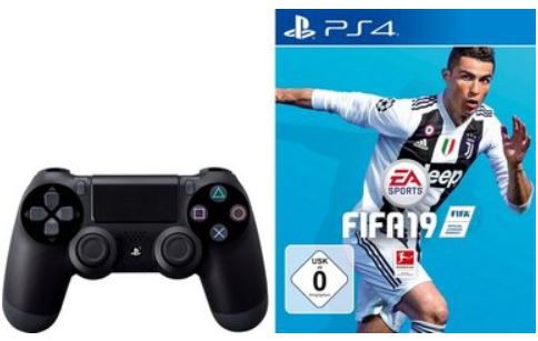 Vorbei! PlayStation 4 mit 500 GB + Wireless DualShock Controller + Fifa 19 ab 129,99€