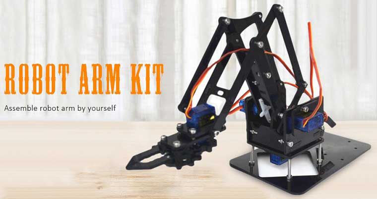 DIY Set Roboterarm mit viel Zubehör für 32,58€