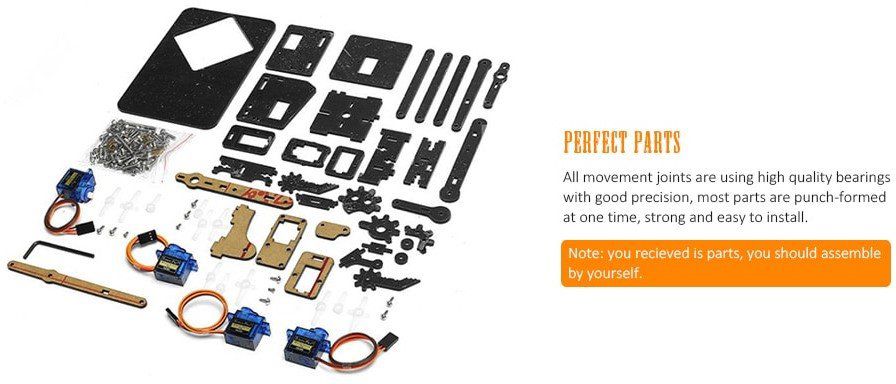 DIY Set Roboterarm mit viel Zubehör für 32,58€