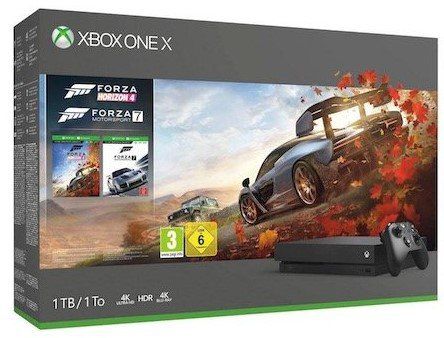 XBox One X 1TB Konsole + Forza Motorsport 7 + Forza Horizon 4 für 379€ (statt 449€)