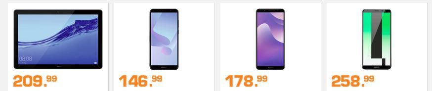 Saturn Markenwoche: heute günstige Huawei Phones & Tablets: z.B. Huawei P Smart+ für 239€ (statt 280€)