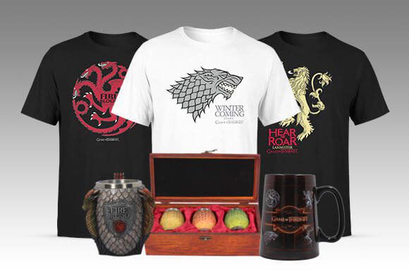 Game of Thrones Sets wie z.B. Eiserner Thron Bierkrug + T Shirt für 54,98€ (statt 67€)