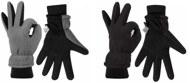 CCBETTER Winterhandschuhe aus Hirschleder in Schwarz, Gelb oder Grau für 8,99€ (statt 18€)
