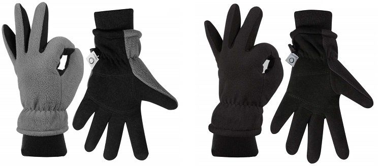 CCBETTER Winterhandschuhe aus Hirschleder in Schwarz, Gelb oder Grau für 8,99€ (statt 18€)