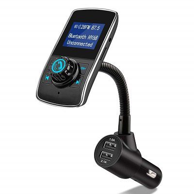 SGIN Bluetooth FM Transmitter fürs Auto mit 2 USB Ports für 9,59€ (statt 16€)