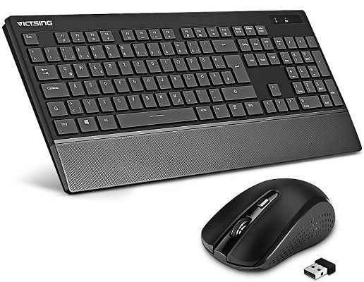 VICTSING kabellose Tastatur + Maus im Set für 16,99€ (statt 25€)