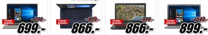 Media Markt Asus Tiefpreisspätschicht: günstige Notebooks, Convertibles und Monitore