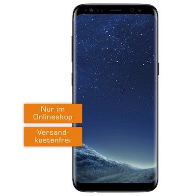 Samsung Galaxy S8 für 29€ + o2 Allnet Flat mit 3GB LTE für 14,99€ mtl.