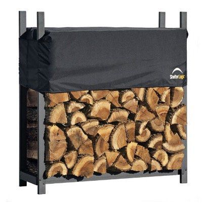 ShelterLogic Kaminholzregal 120 cm mit Cover für 73,65€ (statt 96€)