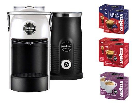 Lavazza Jolie & Milk Kapselmaschine inkl. 6 Pakete Kaffee für 84,99€ (statt 130€)