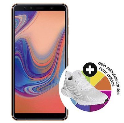 Samsung Galaxy A7 (2018) + 120€ adidas.de Gutschein für 4,95€ + Telekom Flat von Congstar mit 3GB für 20€ mtl.