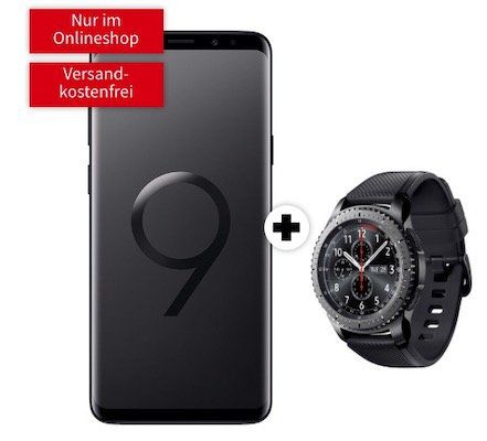 Knaller! Samsung Galaxy S9 + Gear S3 frontier 79€ + Telekom Flat 1GB für 19,99€ mtl.