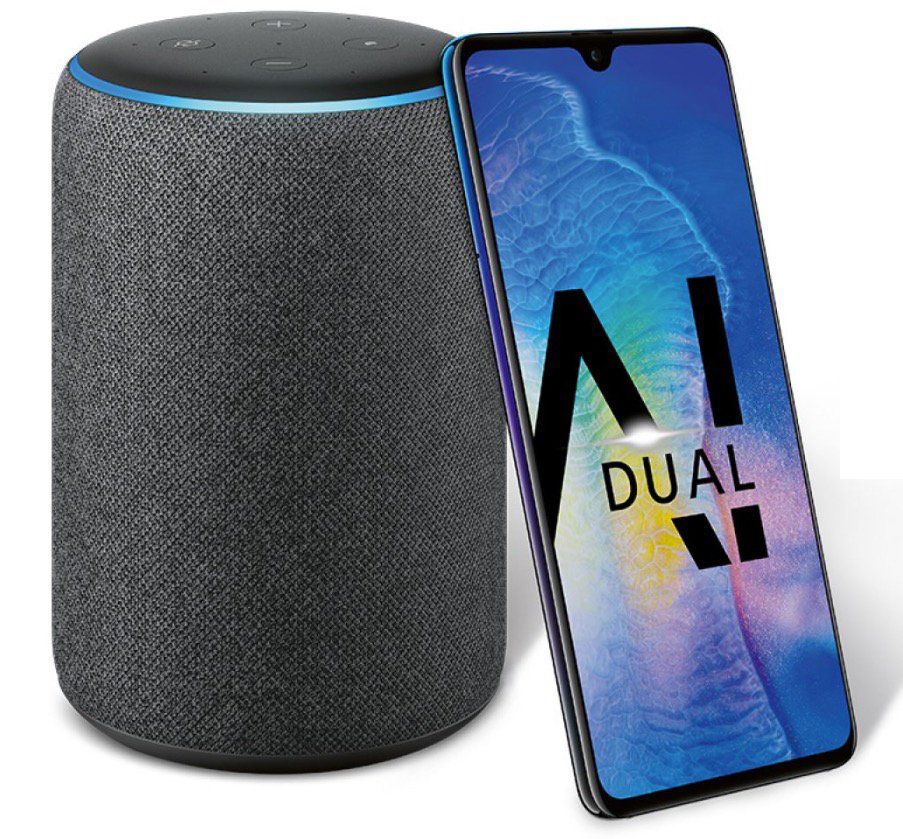 Knaller! Huawei Mate 20 für 49,99€ + gratis Amazon Echo Plus + o2 Allnet Flat mit 2GB LTE für 32,99€ mtl.