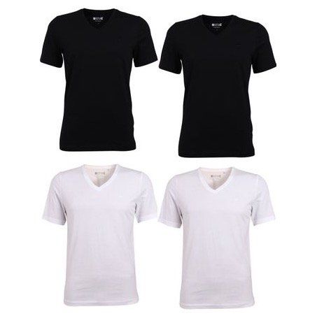 4er Pack Mustang Herren Basic T Shirts mit Crew Neck & V Neck für je 24,95€ (statt 40€)