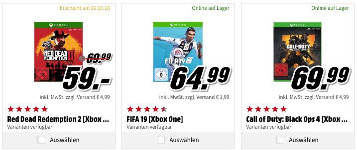 Xbox One X 1TB Forza Bundle + 1 von 3 Spielen ab 449€