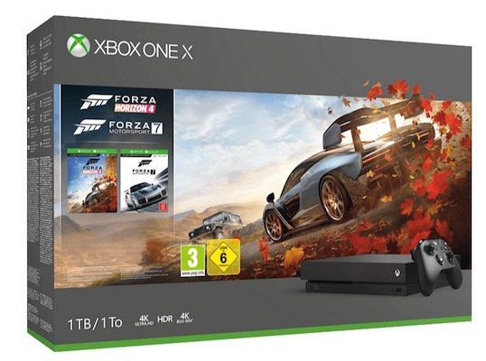 Xbox One X 1TB Forza Bundle + 1 von 3 Spielen ab 449€
