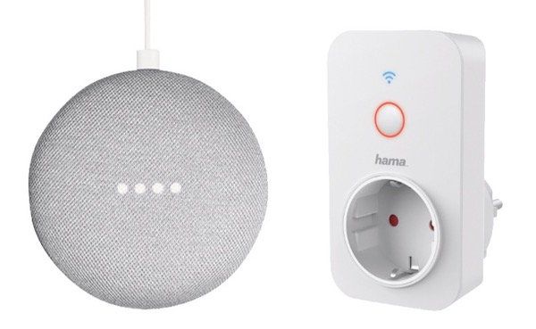 TOP! 2er Pack Google Home Mini + Hama WLAN Steckdose für 65€ (statt 102€)